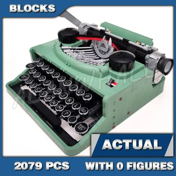 2079pcs Ideid Kirjutusmasin Nostalgiline Täht Realistliku Tüpiseerimise Liikumise Typebar 66886 ehitusplokid Komplekt ühildub Mudel