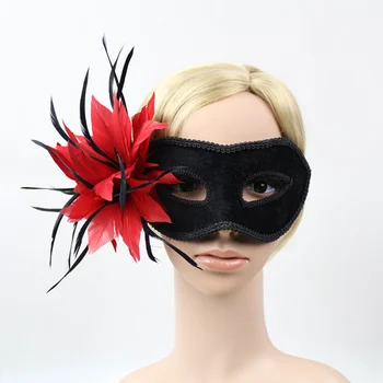 Maskeraad Maskid Eye Mask Kinni Mardi Halloween Pool Kõnniteed Palli Fantasy Uus Hot Müük uus Maskid Sulg Lill