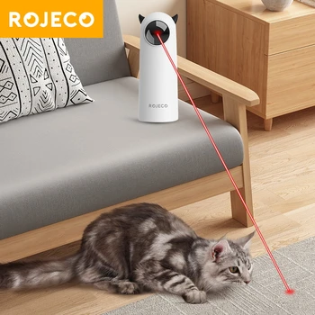 ROJECO Automaatne Kassi Mänguasjad Interaktiivne Smart Kiusasid Pet LED Laser Indoor Cat Toy Tarvikud Kaasaskantavad Elektroonilised Kassi Mänguasi on Koer