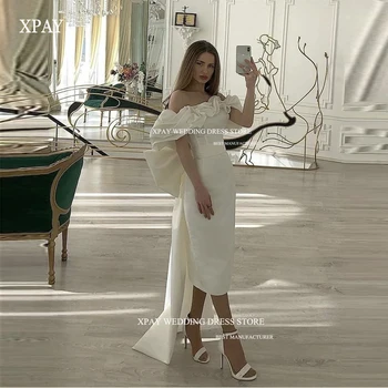 XPAY Elegantne Tee-Pikkus Tanssiaiset Kleidid Dubai Araabia Naised Olkaimeton Pikk Jope Õhtu Pool Kokteili Kleit Ballile Hommikumantlid