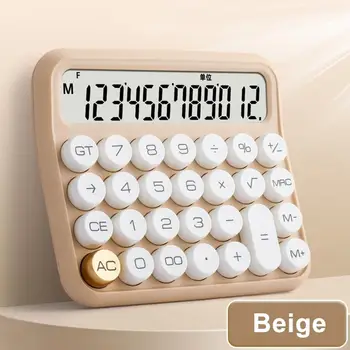 Ümmargune Nupp Kalkulaator Kaasaskantav Akuga 12-kohaline Desktop Kalkulaatorid, mille Lcd-Ekraan Ring Nupud Ideaalne Õpilastele