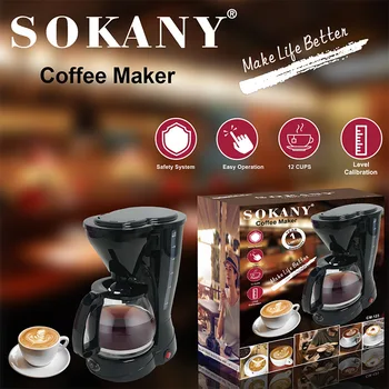 02 SOKANY123A Mini Kohvimasin Kodus Automaatse Tilguti Tilguti Väike Kohvi ja Tee Tegemise