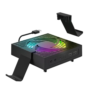 1 Töö RGB Värviline jahutusventilaator Reguleeritav Tuule Kiirus soojushajutamise Fänn USB Port Seeria X Mängukonsool