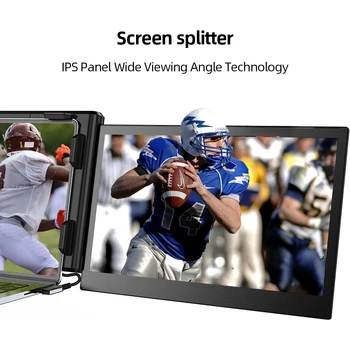 10.5/12 Tolline Sülearvuti Laiendamine Ekraani Kokkupandav 1080P FHD IPS Kaasaskantav Monitor Laiendada Ekraan HDMI-ühilduva Telefoniga Mängimine Ekraan