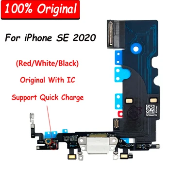 100% Originaal Iphone Se 2020 Dock Connector Micro-USB Laadijaga Laadimine Sadamas Flex Kaabel Mikrofon Juhatus