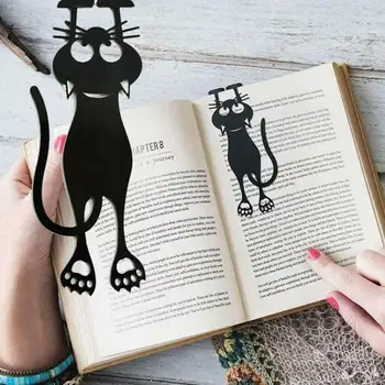 10tk Kawaii Must Kass Järjehoidjad Raamatuid 3D Plastikust Stereo Loomade Broneerida Kaubamärgi Õpilane Õpetaja Kingitused Loominguline Kirjatarvete