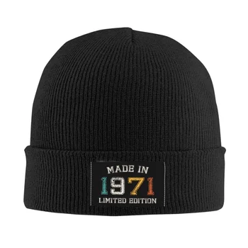 1971. Aastal sündinud Mütsi Mütsi Kudumise Müts Mehed Naised Lahe Unisex Täiskasvanud 51th Sünnipäeva 51 Aastat Kingitus Talvel Soe Skullies Beanies Mütsid