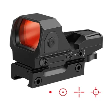1x22mm taktikaline punane laik silmist jahindus optiline, mille eesmärk on püss silmist air gun punane laik silmist peegeldus silmis jaoks 20mm Raudtee