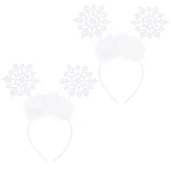 2 Tk Lumehelves Peapael Xmas Decor Maskeraad Asjade Jõulud Juuste Aksessuaarid, Naiste Partei Hoop Tüdrukud
