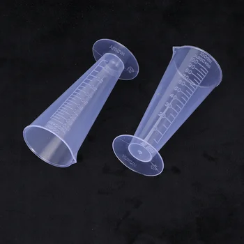 2 Tk Lõpetas Tassi Plastikust Meetme Vaik Mõõtmiseks Kasutatav Klaas Skaala Vedelik Blender arvesti