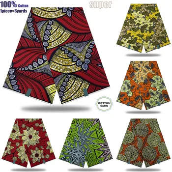 2023 Hiljemalt Disaini Garanteeritud Tõeline Aafrika Päris Vaha Prindi Riie Ankara Vaha Pehme 100% Cotton Fashion Pagne Kleit Loincloth
