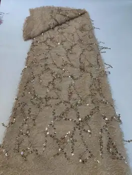 2023 KULD-Aafrika 3D sulg erisoodustuse pits kangas Kvaliteetne tikitud prantsuse peep varba kingad pits kangas Nigeeria pulmapidu kleit