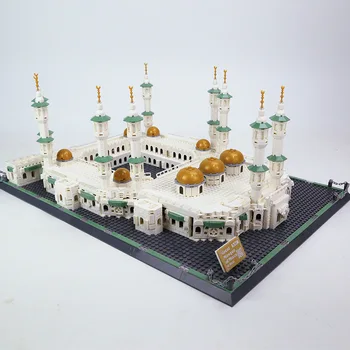 2023 Kristuse Arhitektuur Seeria Great Mosque Mecca Mudel ehitusplokid Klassikaline KES Maja Haridus Mänguasjad Lastele