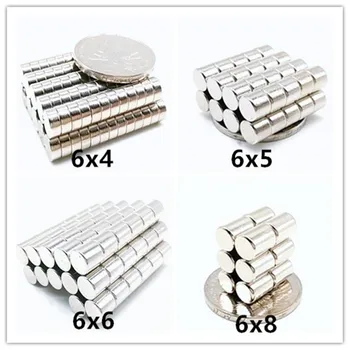 20pcs 6mm Magnet Külmik 6x4 6x5 6x6 6x8 Mm Käsitöö Multi-Use Ring Ring Magnetid Külmkapp, Tahvel, Kontoris, Koolis