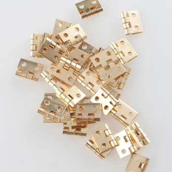 20pcs Mini Metallist Hinged 10*8mm Kuldset/Hõbedast Värvi Dekoratiivne Ukse Hinged Tarvikud, Mööbel Riistvara