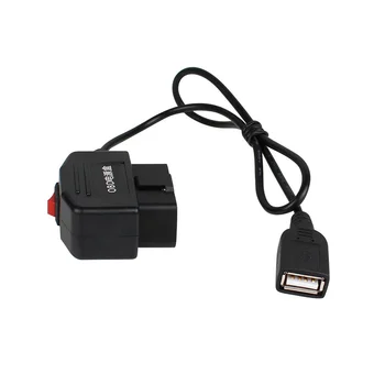 24Hours 5V 3A USB-Auto Tasu Kaabel OBD Hardwire Komplekt koos Lüliti 0,5 meetrit Traat Kriips Cam Videokaamera Sõiduki DVR