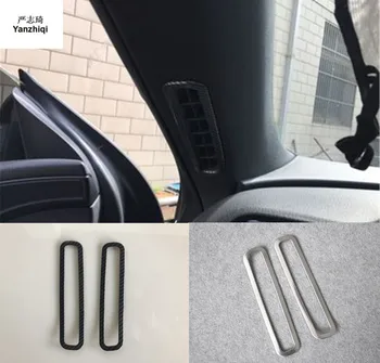 2tk/lot Auto kleebised süsinikkiust ABS materjali samba kõlar stereo teenetemärgi kaas 2009-2017 Volkswagen VW Scirocco