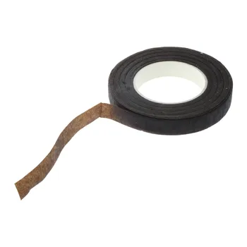 30Yard 12mm Self-adhesive Paper Tape Õie Varre jaoks Vanik Pärjad DIY Käsitöö Kunstlik Silk Flower（pruun）
