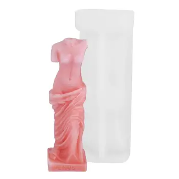 3D Jumalanna Venus Küünal Hallituse 3D Jumalanna Venus Küünal Hallituse Vaik Silikoonist Keha Vormid Naiste Mudel DIY Käsitöö Tegemise Seep Šokolaadi