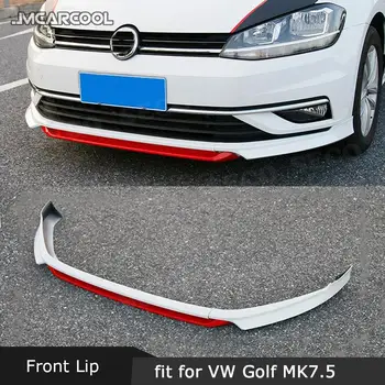 3TK/Set ABS Materjali Esi Lip Spoiler Kaitseraua Põll Jaoks VW Volkswagen Golf MK7.5 Standard 2018 2019 Mitte GTI Car Styling