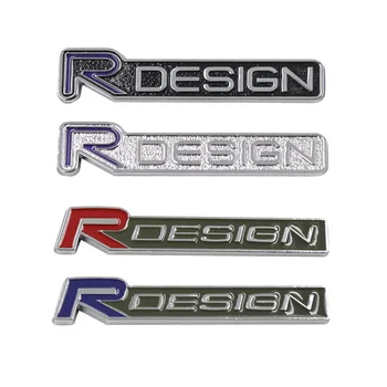 3d Metall R-DESIGN Logo Auto Tagumine Pagasiruumi Fender Embleem, Rinnamärk Kleebis Volvo Rdesign XC90 S60 XC60 V70 S80 S40 V50 V40 V60 C30