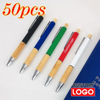 50tk Metallist Kingitus Reklaam Pen Custom LOGO Õpilane Stationery Office Pastapliiats Kiri Nimi Reklaami Pen Hulgimüük