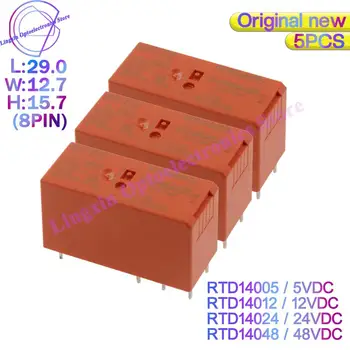 5tk/Palju RTD14 Releed 5VDC 12VDC 24VDC 48VDC 8PIN 16A RTD14005 RTD14012 RTD14024 RTD14048 1 CO kontakt SM-süütepool 100% Originaal uus