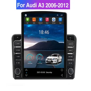 8G Android 12 Carplay 4G Jaoks Tesla Vertikaalne Auto Raadio Stere GPS Navigation Multimeedia Mängija, Audi A3 2003-2011 RS3 Sportback