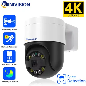 8MP 4K Dome CCTV Turvalisus POE IP-Kaamera PTZ Väljas Värv Öise Nägemise kahesuunaline Audio-Video Valve Jaoks NVR Süsteemi Xmeye