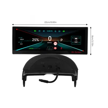 8in Auto HUD Täielik LCD-Ekraani Toide Kiirus Ekraan rehvirõhu Näit Vahemikus Intelligentne Kiip Tesla Model 3 2017+ Y 2020