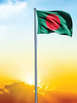 90X150cm Bengali Bangladesh Lipu Polüester Bännerid Kodu Kaunistamiseks