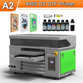A2 UV-Printer koos kahe XP600 Printer Peade UV-Avatava Printer A2 UV Lakk Printer Valge Tint Segatakse A2 4060 UV Trükkimise Masin