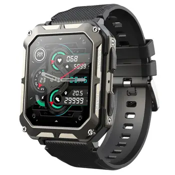 AMZ C20pro Võimas Digitaalne Vaadata 128M IP68 Veekindel 2-PIN laadimiskaabel Randme Smart Watch Aja näit