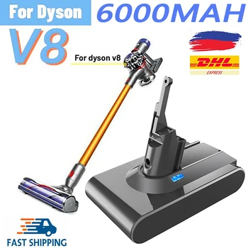 Algne 21.6 V 6000mah/8000mAh Asendamine Aku Dyson V8 Absoluutne Handheld Vacuum Cleaner For Dyson V8 SV10 Aku