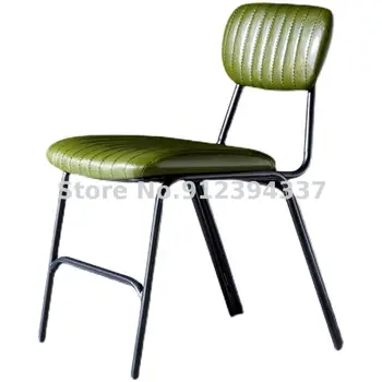 Ameerika retro tööstus-LOFT stiilis tool koju tuli luksus söökla juhataja disainer restoran, kohvik tool nahk