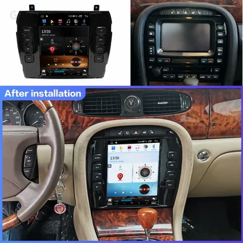 Android 12.0 Jaoks Jaguar XJ X-TYPE 2001-2009 autoraadio Stereo Tesla Ekraani Mms PlayerCarplay Auto 8G+256G 4G WIFI DSP
