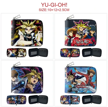 Anime Yu-Gi-Oh! Logo Rahakott Uus Lukuga Lühike Rahakott Daami Muuta Rahakott Poisid Tüdrukud Krediitkaardi Rahakott