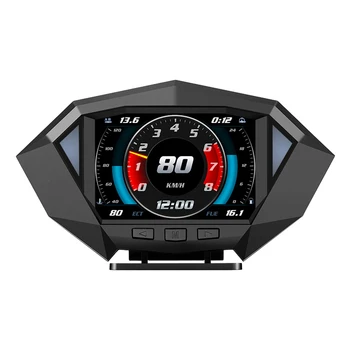 Auto HUD Head Up Display, Dual System Auto Hud GPS-OBD2 OBDII Spidomeeter Projetor kiiruse Ületamise Alarm RPM Indikaator