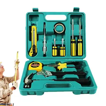 Auto Repair Tool Kit Komplekt Töötuba TPR Mehaanilised Tööriistad Box Kodu-12 Tk Käsi-tööriistade Komplektid Kruvikeeraja Komplekt Koos Kaasaskantavate Tööriistakast