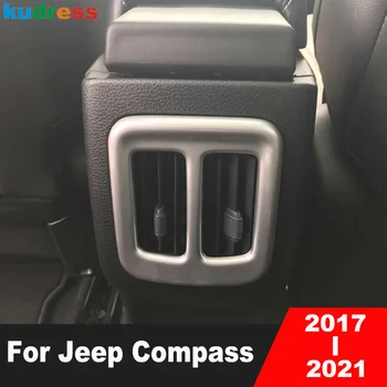 Auto Taga Kastis Tagumine Õhu Konditsioneer Vent Pistikupesa Kate Sisekujundus Jaoks Jeep Compass 2017 2018 2019 2020 2021 Matt Sisustuselemendid