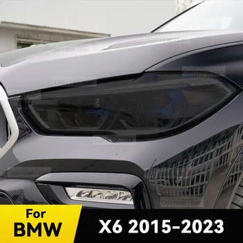 BMW X6 F16 F86 M 2015-2023 Auto Esitulede Kate Kile Ees Valgus Anti-scratch Esilaterna Tint Kleebis Tarvikud