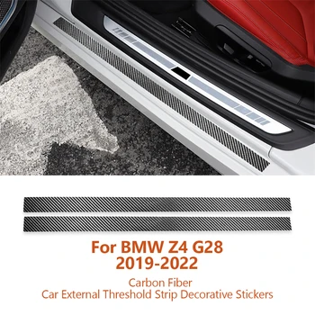 BMW Z4 G28 G29 2019-2022 Auto-styling Carbon Fiber Auto Välised Läve Riba Dekoratiivsed Kleebised Interjööri Auto Tarvikud