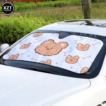 Cartoon Päikesevarju Cartoon Muster Päikesekaitsetoodete Heat Shield Suvel Auto Päikesevarju UV Kaitse Auto Tarvikud