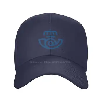 Correos Logo Trükitud Graafiline Brändi Logo kvaliteetne Denim ühise põllumajanduspoliitika Kootud müts Baseball cap