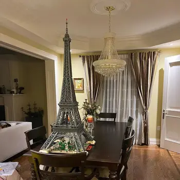 Creatoring Ekspert 10307 Eiffeli Torn Pariisi Arhitektuuri Kõrgeim Mudel, Hoone Seatud Plokid, Tellised Mänguasjad Täiskasvanutele, Lastele 75192