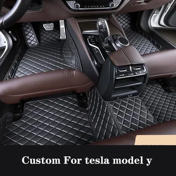 Custom Auto Põranda Matt Tesla Model Y 2023 Veekindel Vaip Kõrge Kvaliteedi 1tk jalapadjandi Auto Accessory
