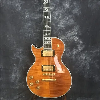 Custom electric guitar LP vasaku käe kitarr mahagon puidust kere ja kael, hea heli kvaliteet, tasuta shipping