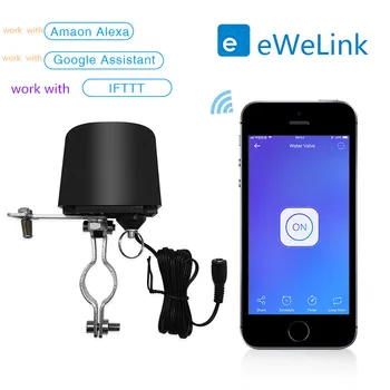 EWeLink Smart WiFi Vesi Gaasi Ventiil WiFi Controller APP Serveri hääljuhtimine Tööd Alexa Google Assistent DIY koduautomaatika