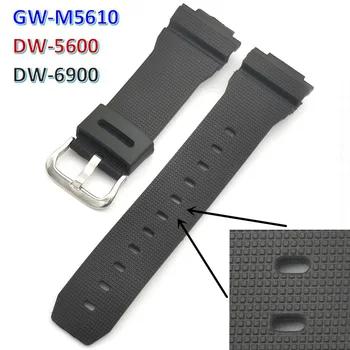 Eest Casio GW-M5610 DW-5600 DW-6900 Nutikas Käevõru Watchband Silikoon käepael Rihm DW5600 DW6900 Watch Band Asendamine 16MM
