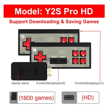 FD 600 Video Mängu Konsool Sisseehitatud 1800+ Mäng Pihuarvutite Mängu Mängija Konsooli Plug and Play TV mängukonsooli HD-HDMI-Ühilduva